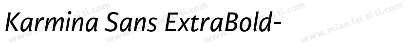 Karmina Sans ExtraBold字体转换